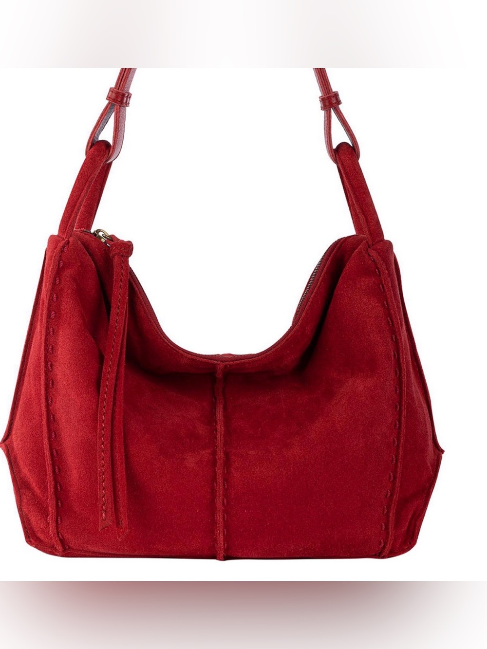 The Sak Los Feliz Hobo - Leather - Scarlet Suede red nwt boho